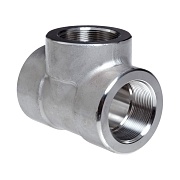 Тройник равнопроходной резьбовой нержавеющий ASME B16.11